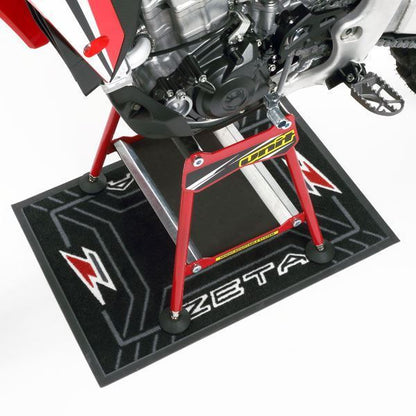 スタンドマット/フロアマット DIRTFREAK レッド/ブラック 45×65cm