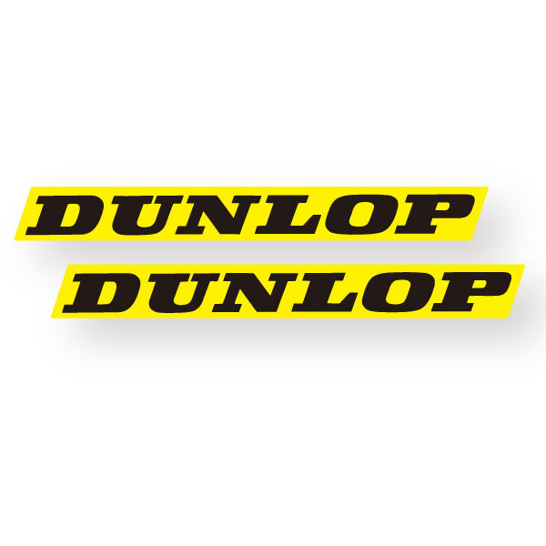 フォーク/スイングアームデカール DUNLOP イエロー