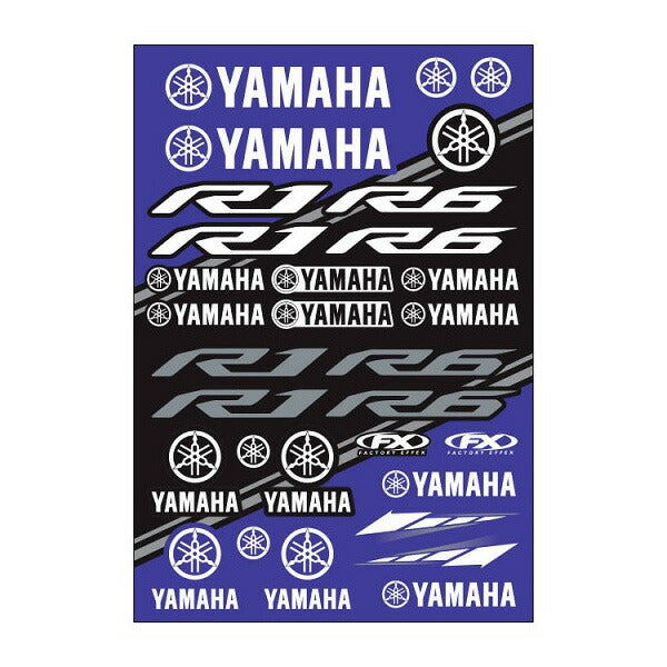 OEM Sticker Sheet 48cm x 30cm YAMAHA SPORT BIKE