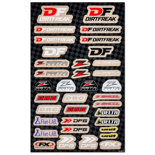 ステッカーキット DIRTFREAK クリア 縦48×横31cm