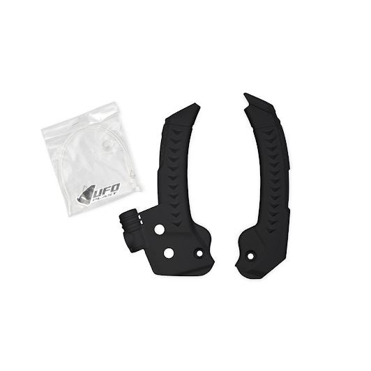 UFO Frame Guards Black Husqvarna MX/ED 125-501 TC/FC '25- Left and Right Set