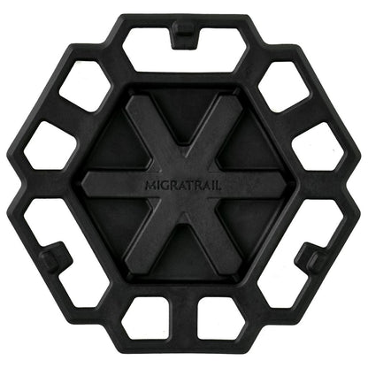 ジオメトリックプレート ブラック 縦116×横121×厚み14.5mm 1枚