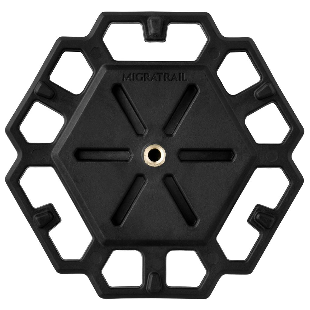 ジオメトリックプレート キャンプ ブラック 縦116×横121×厚み14.5mm