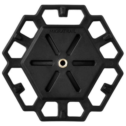 ジオメトリックプレート キャンプ ブラック 縦116×横121×厚み14.5mm