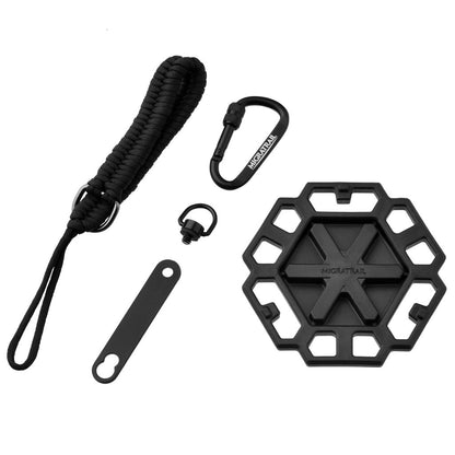 ジオメトリックプレート キャンプ ブラック 縦116×横121×厚み14.5mm