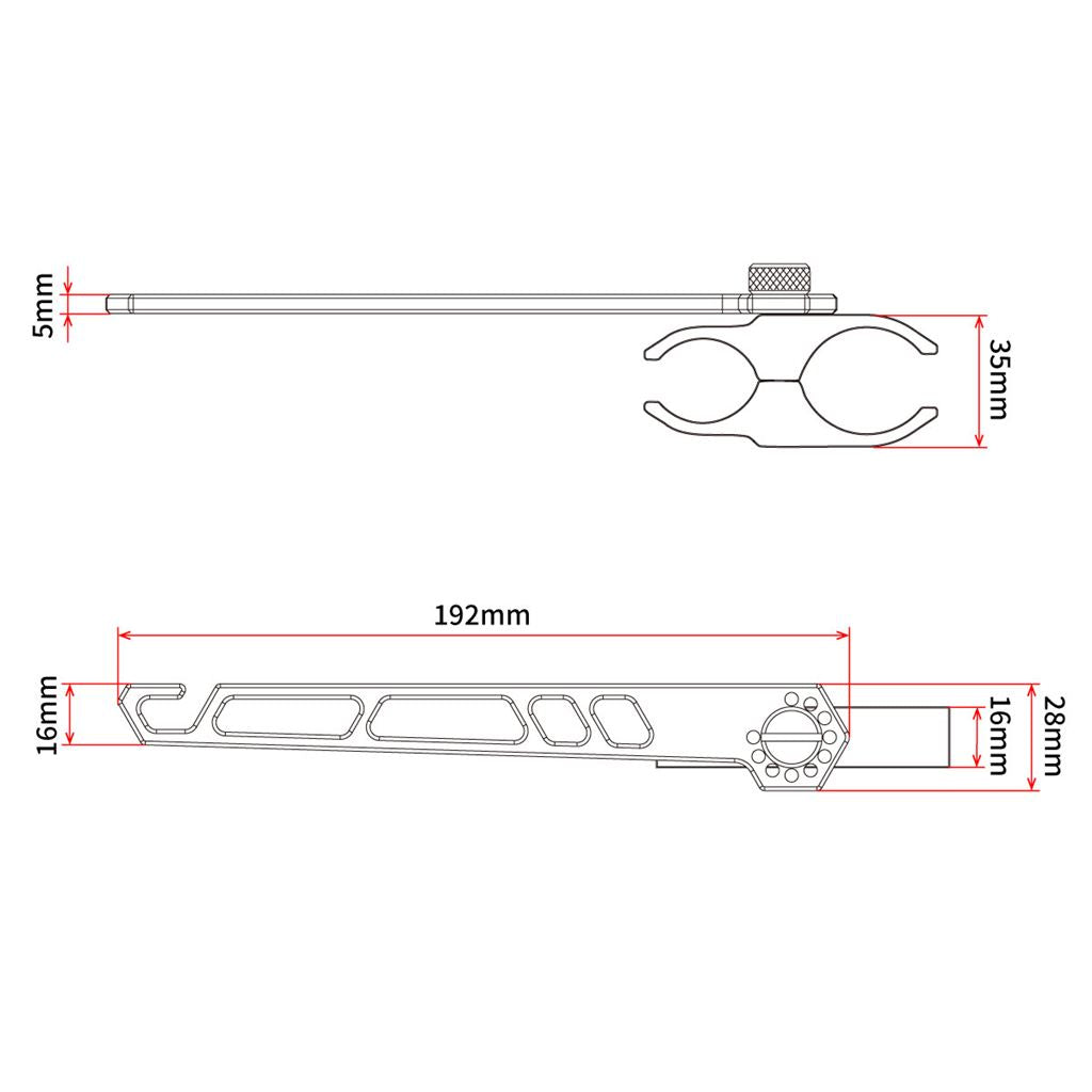 アドハンガー ラージ ブラック 219×28×48mm