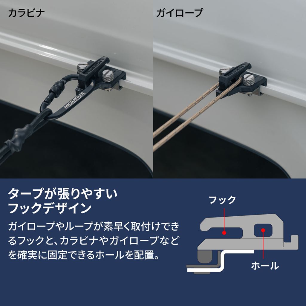 カージョイントフックプラス 33×43×62mm 2個