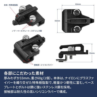 カージョイントフックプラス 33×43×62mm 2個
