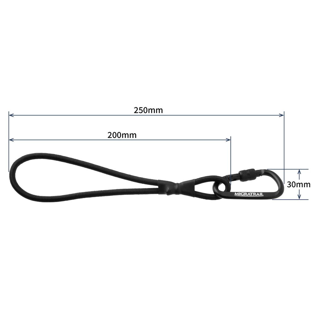 バンジーコード200 ブラック L250×W30mm 2個