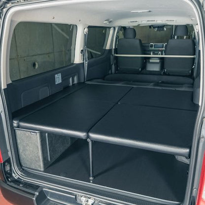 ファントムブラック オプションフルフラットベッドセット 68×76cm ハイエース バン SUPER GL 3型後期～
