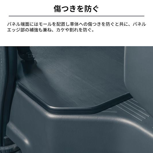 ファントムブラック オプションフロアキット 幅150×奥行き180cm ハイエース バン SUPER GL 3型後期～
