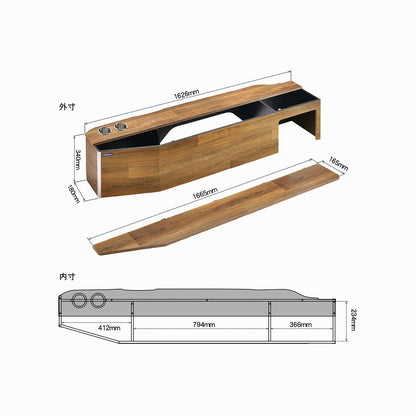 サイドボックスキット キャラバン ブラウンオーク 電動スライドドア無