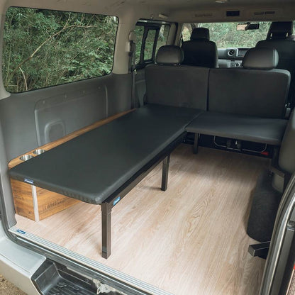 フルフラットベッドキット キャラバン ブラックレザー 電動スライドドア無