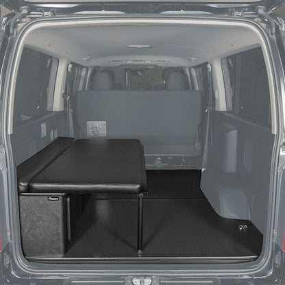 ファントムブラック ハーフベッド フロアセット 長さ138×幅75cm ハイエース バン SUPER GL 3型後期～