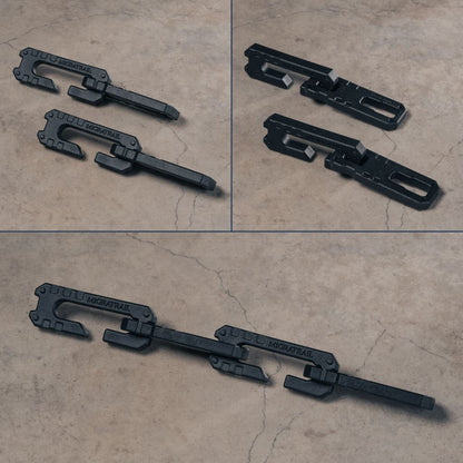ベンチレーションドアフック ブラック 35×25×75mm 1セット