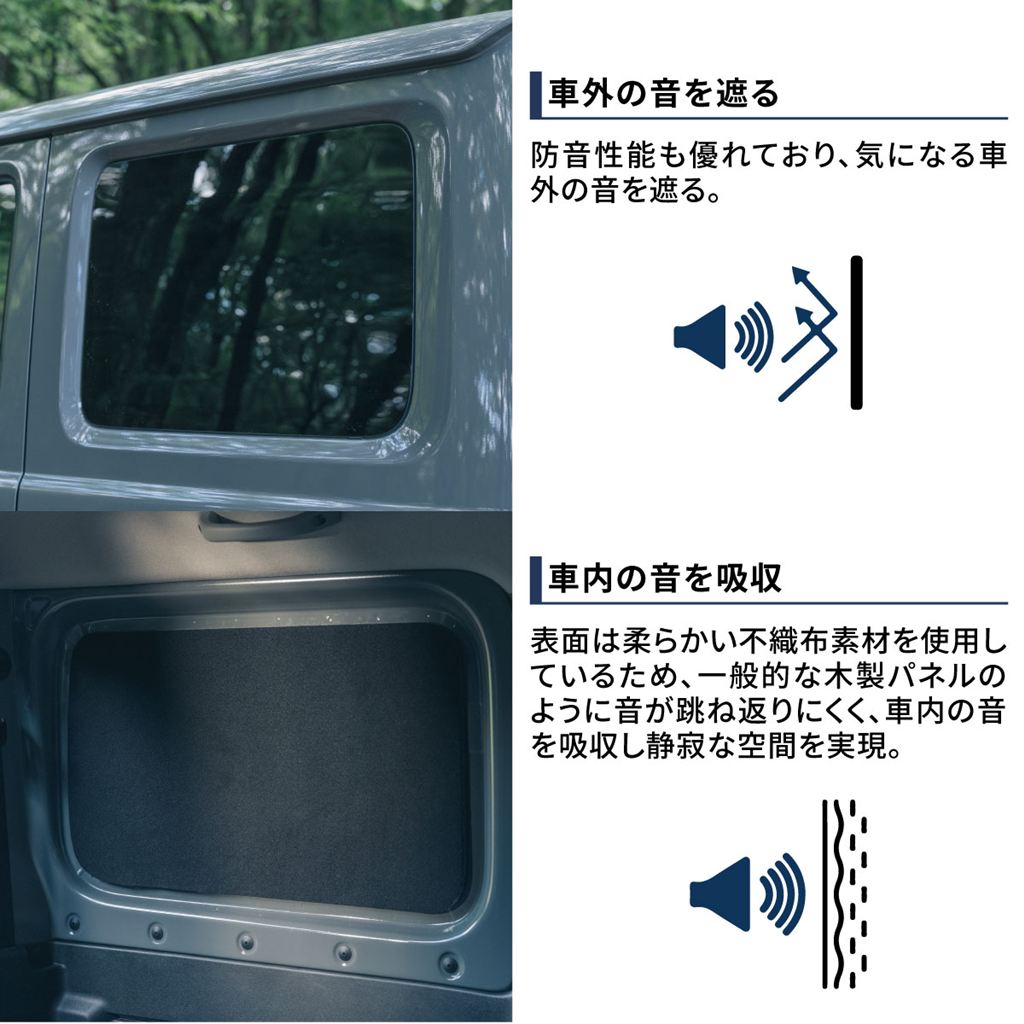 ブラックシェード ジムニー 565×340mm 左右セット