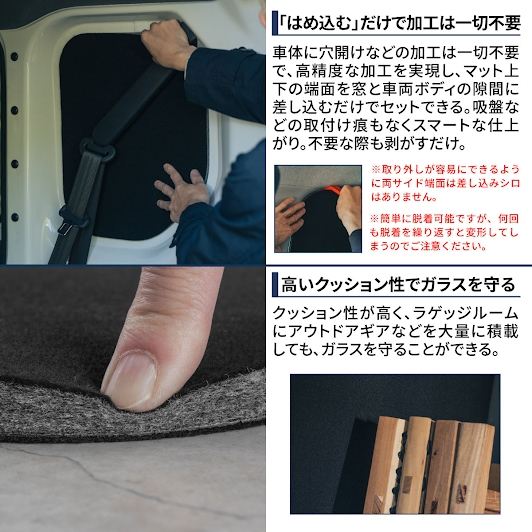 ブラックシェード 369×444mm 左右セット N-VAN