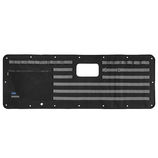 バックドアモールパネル ブラック/グレー 1270×450mm ハイエース バン DX