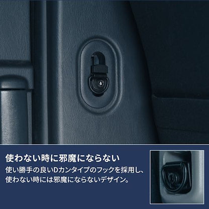 サイドラゲッジフック ブラック 35.5×30×25.5mm 2個入 ハイエース専用