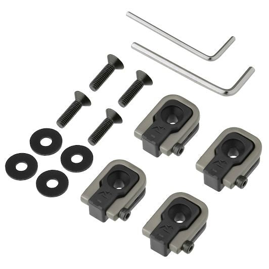 ラゲッジカーゴフック ジムニータイプ ブラック/ブラウン 長さ35×幅29×高さ13mm 4個入