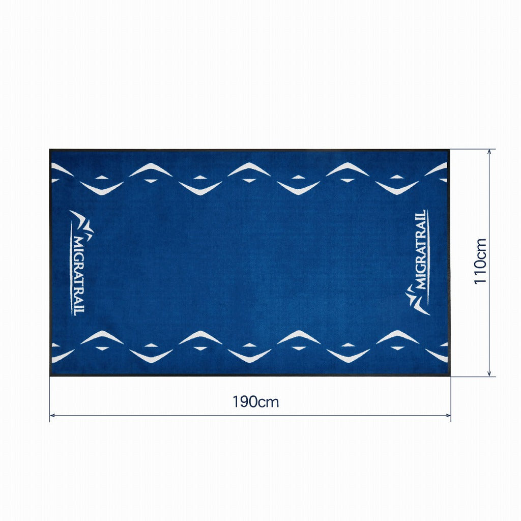 ラゲッジマット ブルー 110×190cm