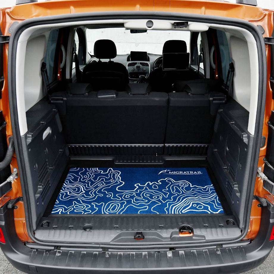 ラゲッジマット ブルー 60×110cm