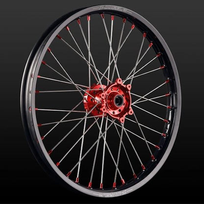 AR1ホイールキット トレール フロント 21×1.60 ステンレススポーク レッドハブ/ブラックリム/レッドニップル CRF250L