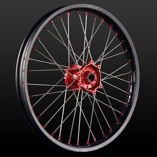AR1ホイールキット トレール フロント 21×1.60 ステンレススポーク レッドハブ/ブラックリム/レッドニップル CRF250L