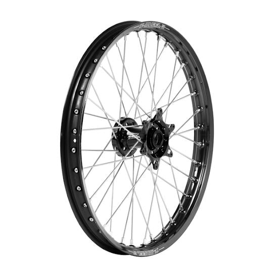 AR1ホイールキット フロント 21インチ ステンレススポーク ブラックハブ/ブラックリム/シルバーニップル KX125/KX250/KX250F/KX450F/KLX450R