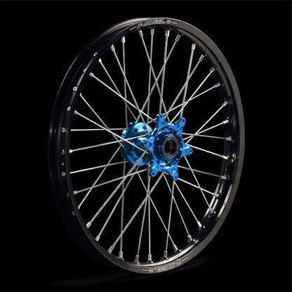 AR1ホイールキット フロント 21インチ ステンレススポーク ブルーハブ/ブラックリム/シルバーニップル TE/FE/TC/FC/TX/FX