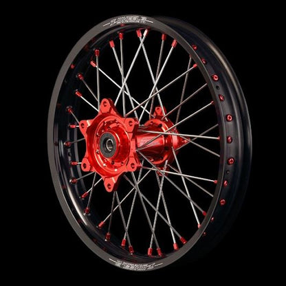 AR1ホイールキット トレール リヤ 18×2.15 ステンレススポーク レッドハブ/ブラックリム/レッドニップル CRF250L