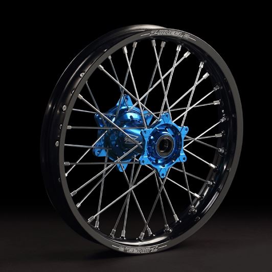 AR1ホイールキット リヤ 18インチ ステンレススポーク H.ブルーハブ/ブラックリム/シルバーニップル TE/FE/TC/FC/TX/FX