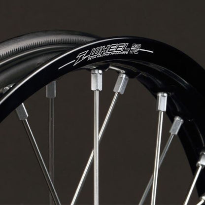 AR1ホイールキット ミニ リヤ 16×1.85 ステンレススポーク オレンジハブ/ブラックリム/シルバーニップル 85SX