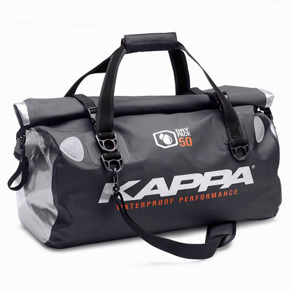 KAPPA カッパ ウォータープルーフ シートバッグ ブラック 黒 57×30×34cm 50リットル