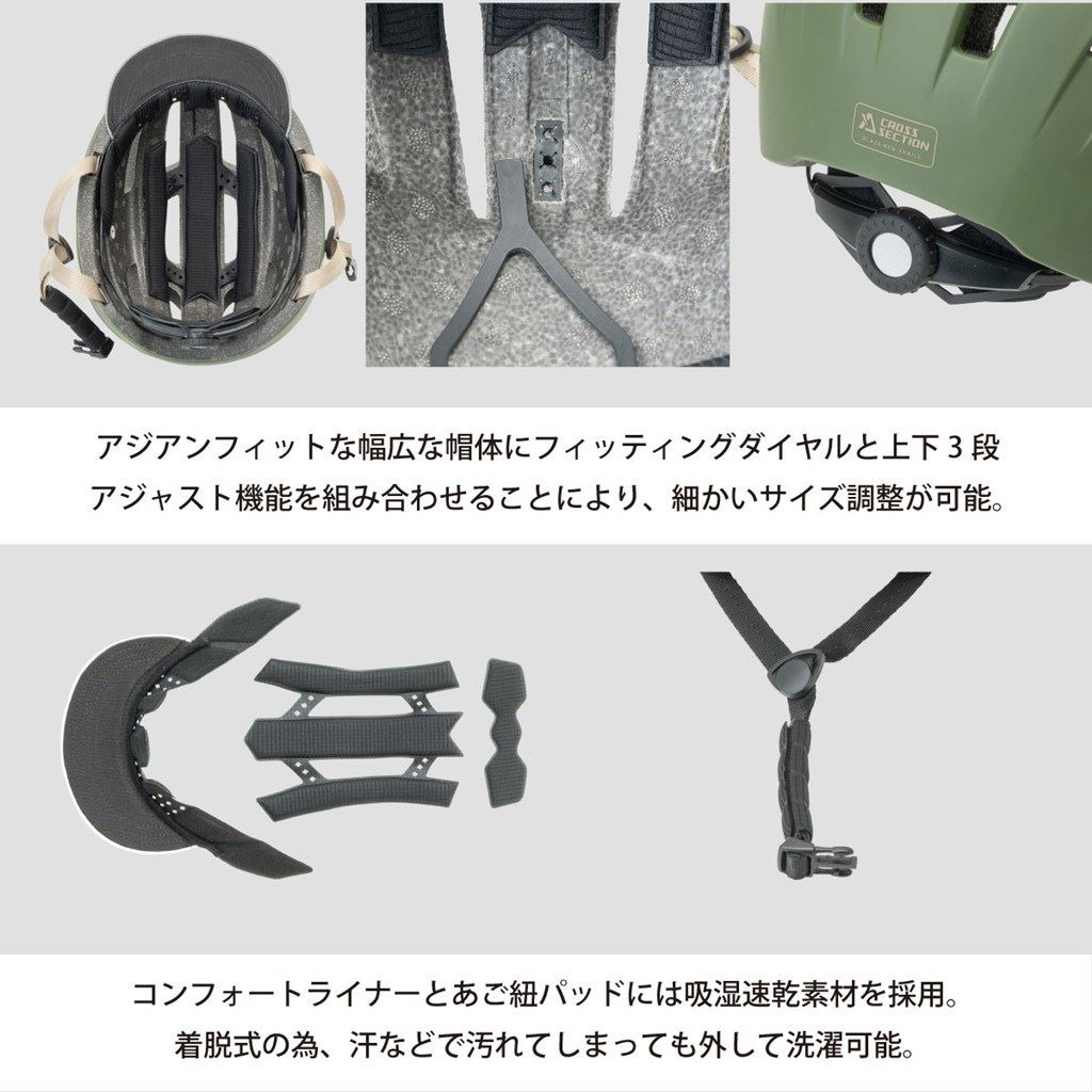 スキップ アーバン ヘルメット マットオリーブ