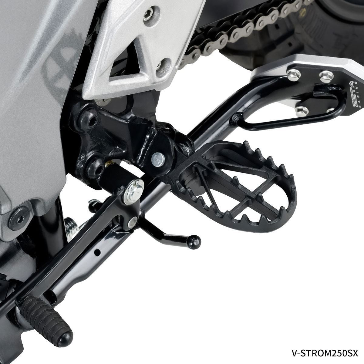 ワイドフットペグ クロモリ 57mm V-STROM1050/DE/XT V-STROM250SX V-STROM800DE