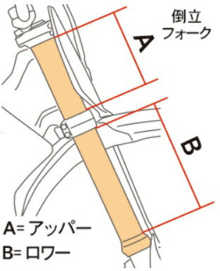 フォークラップ 225×52ｍｍ 2本 ロワー(B) CRF250L プロテクター