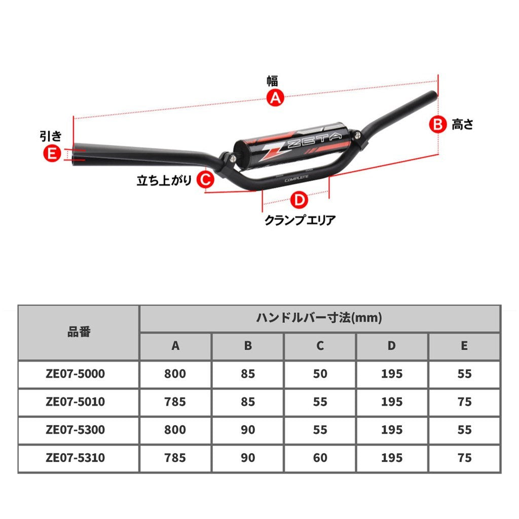 コンプリートハンドル バー ブラック セロー250 ’05-