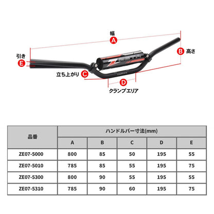 コンプリートハンドル バー ブラック セロー250 ’05-