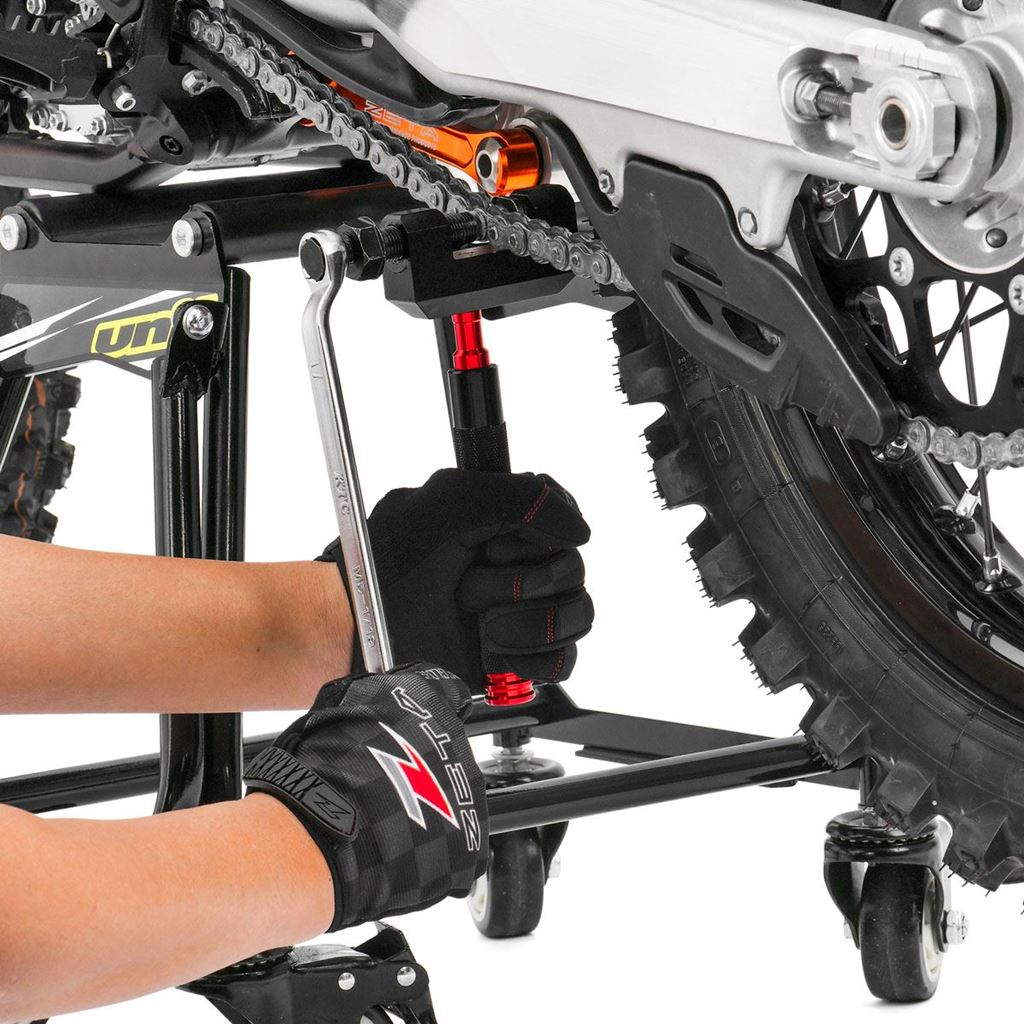 メカニックグローブ チェッカー ブラック/グレー L