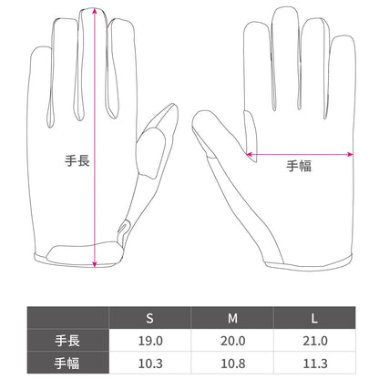 メカニックグローブ チェッカー ブラック/グレー S