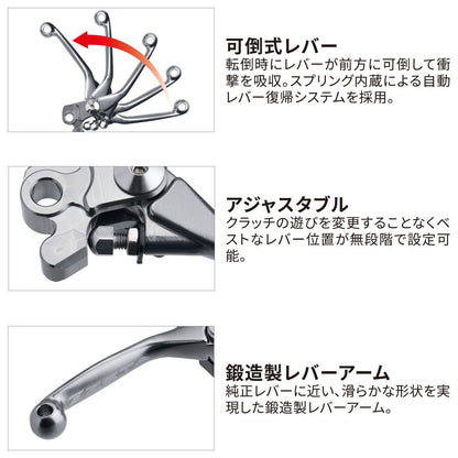 ZETA ピボットレバーセット FP レッド 3フィンガー