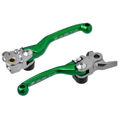 ピボットレバーセット FP 3フィンガー グリーン KX450 KX450X