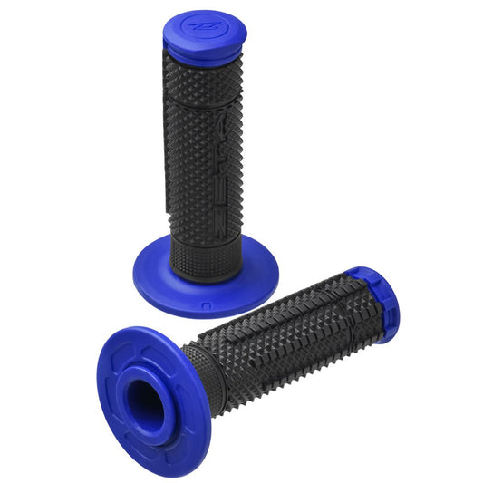 ZETA エッジグリップ ブルー/ブラック 径22.2mm クローズドエンド