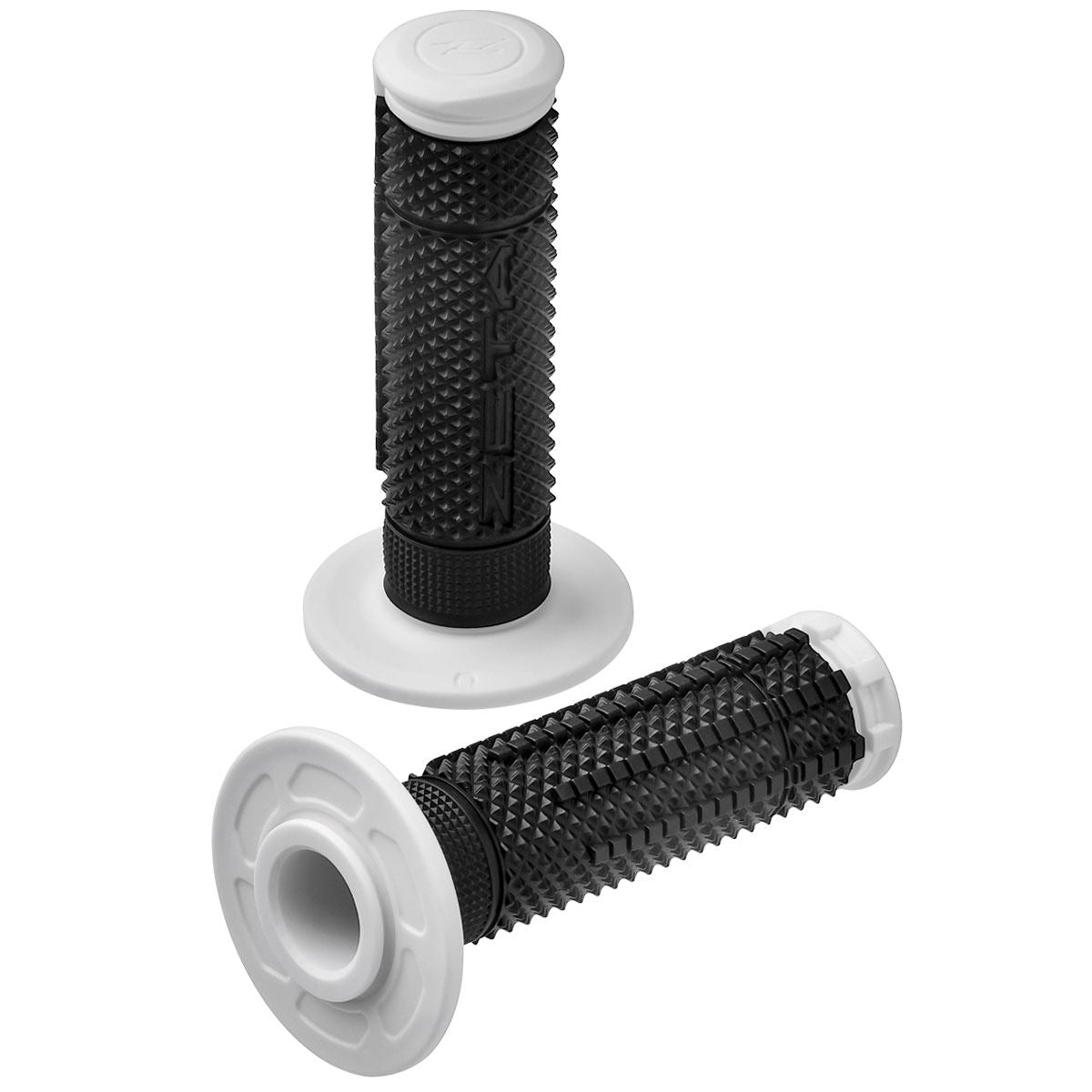 ZETA エッジグリップ ホワイト/ブラック 径22.2mm クローズドエンド