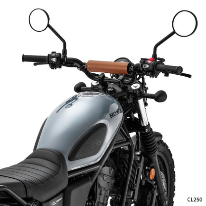 スクランブラーバーパッド& ハンドルブレース セット ブラウン バーパッド200mm ブレース長220mm 256g CL250 GB350S