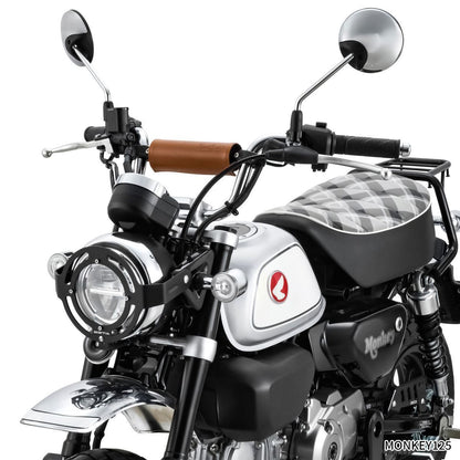 スクランブラーバーパッド& ハンドルブレース セット ブラウン バーパッド165mm ブレース長185mm 256g MONKEY125