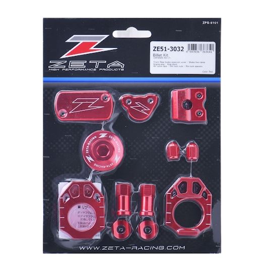 Zeta Billet Kit Red CRF450R CRF450RX