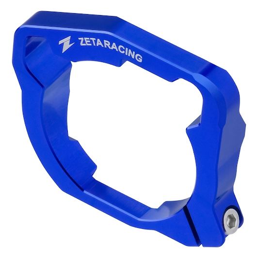 ZETA Exhaust Flange Guard Blue YZ125 '22-24 YZ125X '23-24