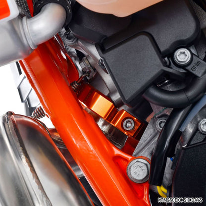 エキゾーストフランジガード ブルー 78×86mm 1個 KTM ハスクバーナ ガスガス